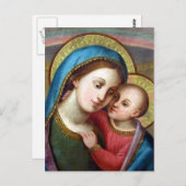 CARTE POSTALE NOTRE DAME RÉFUGE DES CHANTEURS (Devant / Derrière)