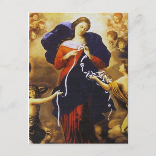 CARTE POSTALE NOTRE DAME UNDOER OF KNOTS IMAGE DÉVOTIONNELLE (Devant)