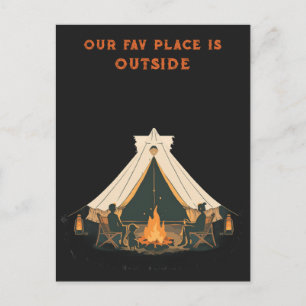 Carte Postale Notre Endroit Préféré Est À L'Extérieur Style Qu