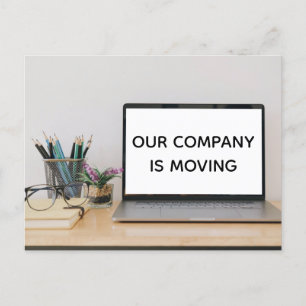 Carte Postale Notre entreprise déménage Changement d'adresse