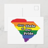 Carte Postale Notre état de notre fierté | Caroline du Sud (Devant / Derrière)