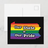 Carte Postale Notre état de notre fierté | Pennsylvanie (Devant / Derrière)