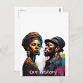 Carte Postale Notre histoire (Devant / Derrière)