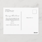 Carte Postale Notre joyeux petit Noël Star Baby Faire-part (Dos)