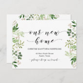 Carte Postale Notre maison de rêve, Verdure, Faire-part mobile (Devant / Derrière)