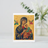 Carte Postale Notre Mère du Succor perpétuel (Debout devant)