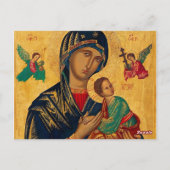 Carte Postale Notre Mère du Succor perpétuel (Dos)