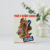 Carte Postale Notre nourriture combat (Debout devant)