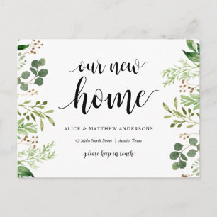 Carte Postale Notre nouveau Dream Home Adresse Faire-part, Verdu
