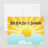 Carte Postale Notre nouveau jour est à l'aube (Devant / Derrière)