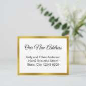 Carte Postale Notre Nouvelle Adresse Annonce de déménagement bla (Debout devant)