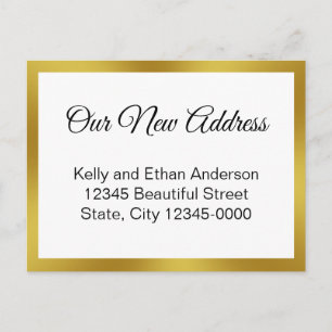 Carte Postale Notre Nouvelle Adresse Annonce de déménagement bla