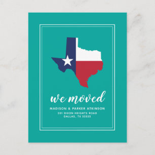Carte Postale Notre nouvelle adresse au Texas
