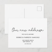 Carte Postale Notre nouvelle adresse Cute faire-part mobile (Devant / Derrière)
