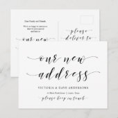 Carte Postale Notre nouvelle adresse de la maison, Faire-part mo (Devant / Derrière)