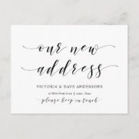 Notre nouvelle adresse de la maison, Faire-part mo