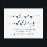 Carte Postale Notre nouvelle adresse de la maison, Faire-part mo<br><div class="desc">Ce design rustique moderne nouvelle maison,  faire-part mobile,  changement d'adresse cartes postales (notre nouvelle maison). C'est le moyen parfait d'annoncer à vos amis et à votre famille que vous avez déménagé. Police bleu marine #TeeshaDerrick</div>