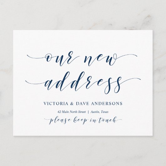 Carte Postale Notre nouvelle adresse de la maison, Faire-part mo (Devant)