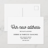 Carte Postale Notre nouvelle adresse faire-part de déplacement d (Devant / Derrière)