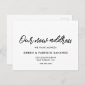Carte Postale Notre nouvelle adresse Moderne faire-part (Devant / Derrière)