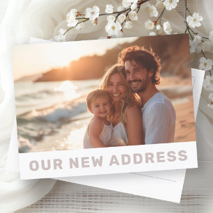 Carte Postale Notre nouvelle adresse photo moderne déménage