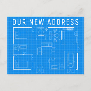 Carte Postale Notre nouvelle adresse   Plan détaillé