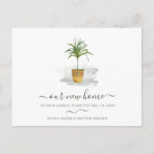 Carte Postale Notre nouvelle maison Plante de palmier Potable Mo (Devant)