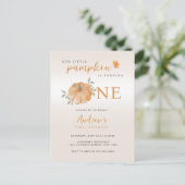 Carte Postale Notre Petit Citrouille Automne 1er anniversaire (Debout devant)