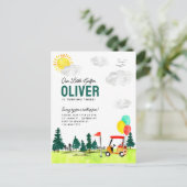 Carte Postale Notre Petit Panier De Golfeur Swing By Kids Golf A (Debout devant)