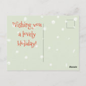 Carte Postale Notre premier Noël Marié - Mignons Hommes en pain  (Dos)