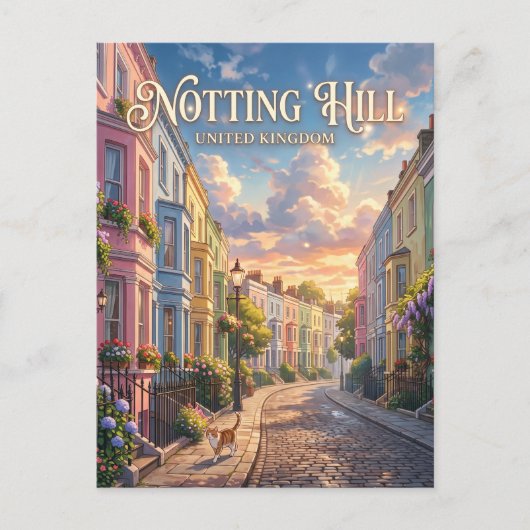 Carte Postale Notting Hill Royaume-Uni (Devant)