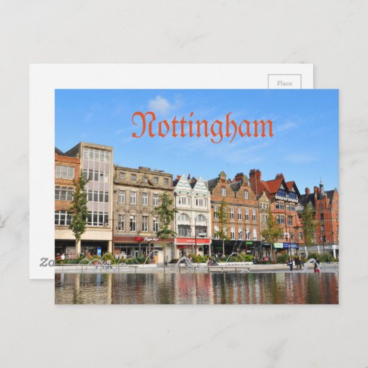 Carte Postale Nottingham (Devant / Derrière)