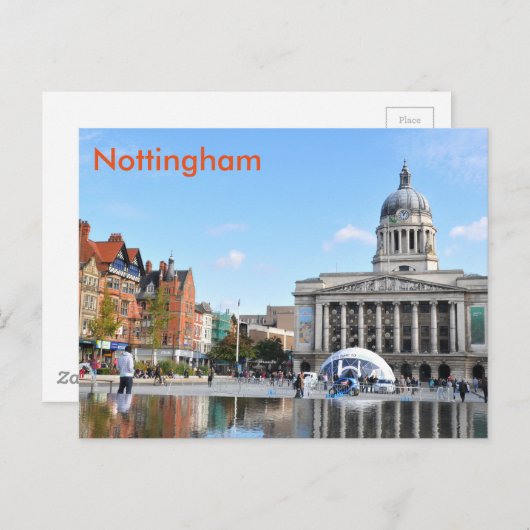 Carte Postale Nottingham (Devant / Derrière)