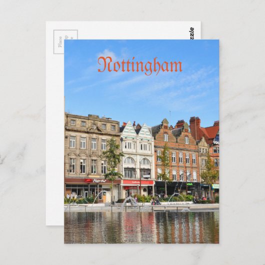 Carte Postale Nottingham (Devant / Derrière)