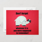 Carte Postale N'oublie pas... (Devant / Derrière)