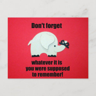 Carte Postale N'oublie pas...