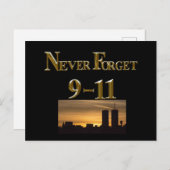 CARTE POSTALE N'OUBLIEZ JAMAIS 9-11 (Devant / Derrière)