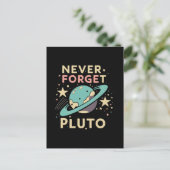 Carte Postale N'oubliez jamais la science spatiale de Pluton (Debout devant)
