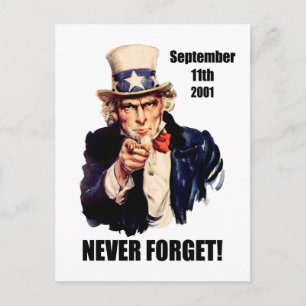 Carte Postale N'oubliez jamais le 11 septembre