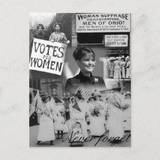 Carte Postale N'oubliez jamais les femmes - Palin Postcard