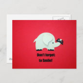 Carte Postale N'oubliez pas de sourire ! (Devant / Derrière)