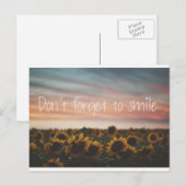 Carte Postale N'oubliez pas de sourire (Devant / Derrière)