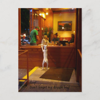 Carte Postale N'oubliez pas mon sac de chienchien !