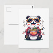 Carte Postale Nouilles de Panda (Devant / Derrière)