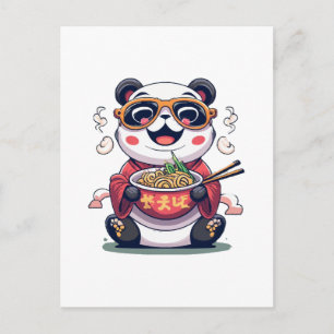Carte Postale Nouilles de Panda