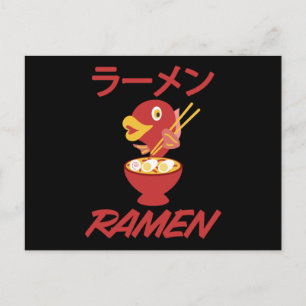 Carte Postale Nouilles Poisson Anime Manga Drôle Japon Otaku Cha