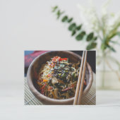 Carte Postale Nouilles Ramen Cuisine asiatique (Debout devant)