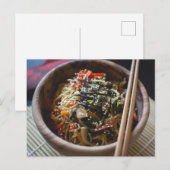 Carte Postale Nouilles Ramen Cuisine asiatique (Devant / Derrière)