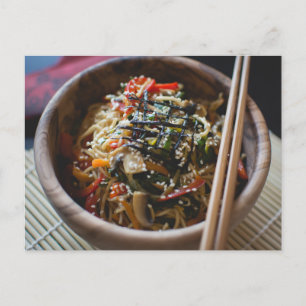Carte Postale Nouilles Ramen Cuisine asiatique