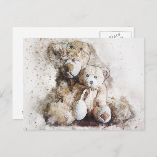 Carte postale Nounours Brown (Devant / Derrière)